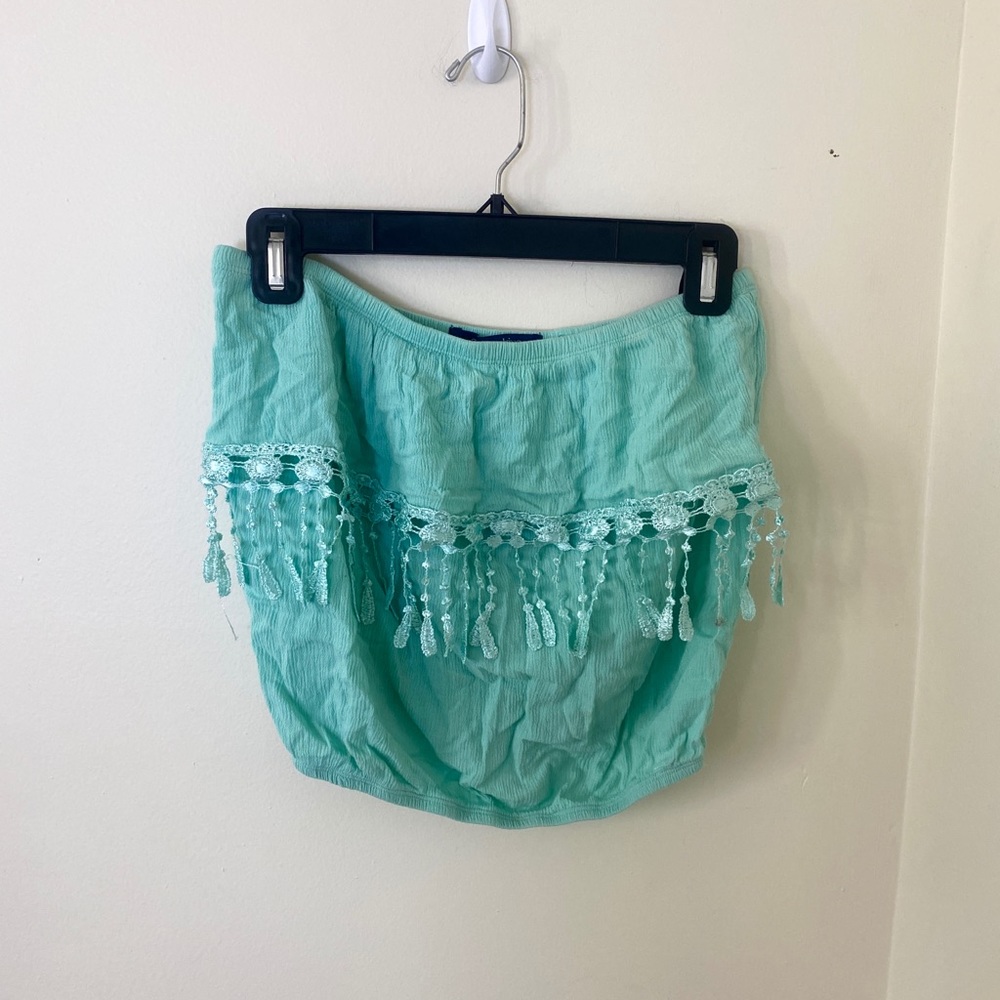 Blue Crop Top
